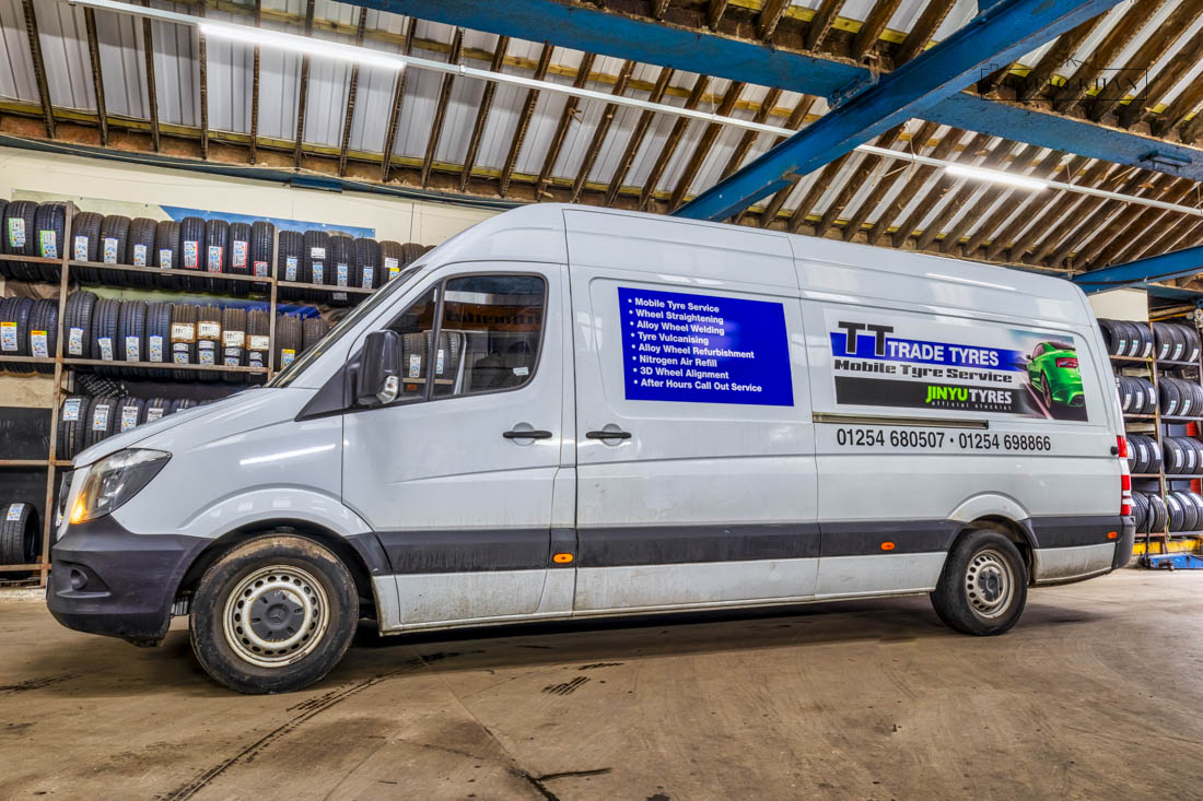 Trade Tyres Blackburn mobile tyre fitting van